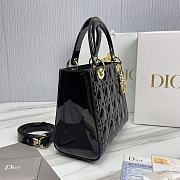 Lady Dior Medium Cannage Black Size 24 x 20 x 11 cm - 6