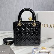 Lady Dior Medium Cannage Black Size 24 x 20 x 11 cm - 3