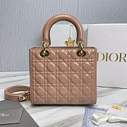 Lady Dior Medium Cannage Pink Size 24 x 20 x 11 cm - 2