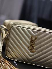 YSL Lou Camera Bag Gold Size 23 x 16 x 6 cm - 6