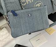 Chanel Denim Deauville Shopping Tote Size 38 x 32 x 18 cm - 5