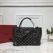 Valentino Black Leather Bag Size 28 x 12 x 20 cm - 1