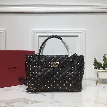 Valentino Black Leather Bag Size 28 x 12 x 20 cm