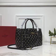 Valentino Black Leather Bag Size 28 x 12 x 20 cm - 5