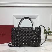 Valentino Black Leather Bag Size 28 x 12 x 20 cm - 4