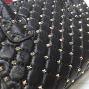 Valentino Black Leather Bag Size 28 x 12 x 20 cm - 2