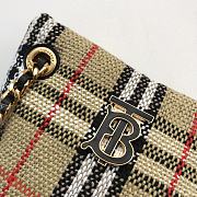 Burberry Mini Lola Cotton & Wool Bucket Bag Size 20 x 9 x 19.5 cm - 4