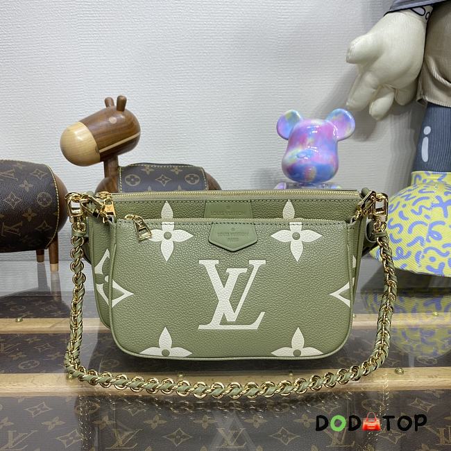 Louis Vuitton LV Multi Pochette Accessoires Green M80399 Size 25 x 14.5 x 4.5 cm - 1