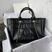 Chanel Small Tote Calfskin Black Size 34 cm - 1