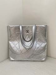 Chanel Hippie Tote Bag Silver Size 37 × 7 × 38 cm - 5