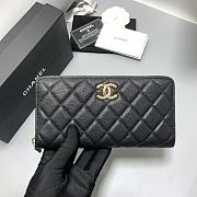 Chanel Long Zipper Wallet Black Size 19 x 10 x 2 cm - 1