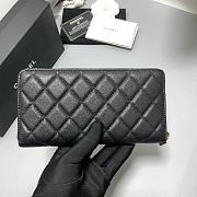 Chanel Long Zipper Wallet Black Size 19 x 10 x 2 cm - 3