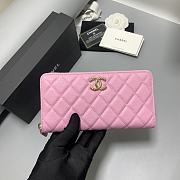 Chanel Long Zipper Wallet Pink Size 19 x 10 x 2 cm - 1