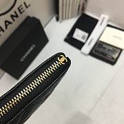 Chanel Zipper Coin Purse Black A82365 Size 15 x 9 x 1 cm - 6