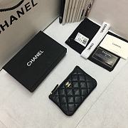 Chanel Zipper Coin Purse Black A82365 Size 15 x 9 x 1 cm - 3