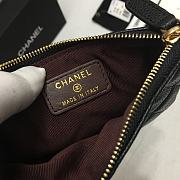 Chanel Zipper Coin Purse Black A82365 Size 15 x 9 x 1 cm - 2