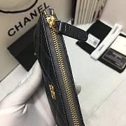 Chanel Zipper Coin Purse Black A82365 01 Size 15 x 9 x 1 cm - 6