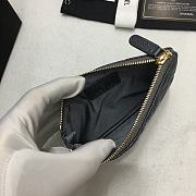 Chanel Zipper Coin Purse Black A82365 01 Size 15 x 9 x 1 cm - 5