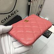 Chanel Zipper Coin Purse Pink A82365 Size 15 x 9 x 1 cm - 4