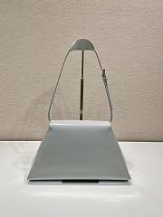 Prada Grey Medium Brushed Leather Handbag Size 34 x 19 x 8 cm - 6