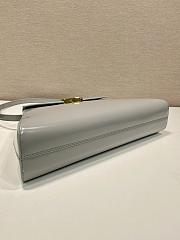 Prada Grey Medium Brushed Leather Handbag Size 34 x 19 x 8 cm - 4
