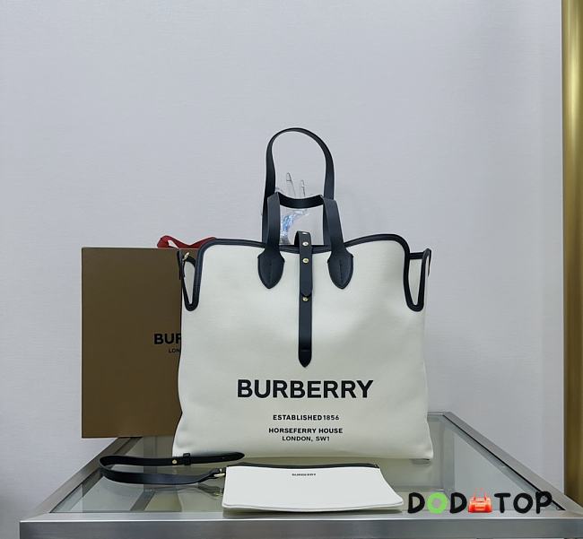 Burberry Black Soft Belt Canvas Bag Size 43 x 10 x 38 cm - 1