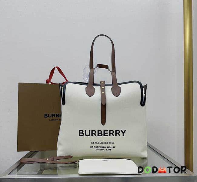 Burberry Brown Soft Belt Canvas Bag Size 43 x 10 x 38 cm - 1