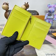 Louis Vuitton LV Vertical Wallet M82144 Pink Size 9 x 12 x 1 cm - 2