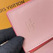 Louis Vuitton LV Vertical Wallet M82461 Rose Red Size 9 x 12 x 1 cm - 2