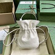 Gucci Mini Leather Blondie Bucket Bag White Size 19 x 15 x 8 cm - 6