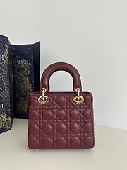 Dior Lady Dior My Abcdior Small Red/Gold Size 20 x 8 x 17 cm - 3