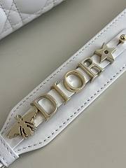 Dior Lady Dior My Abcdior Small White/Gold Size 20 x 8 x 17 cm - 4