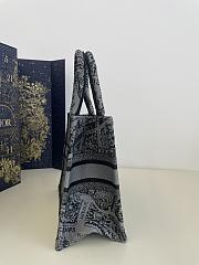 Dior Book Tote Small Gray Size 26 x 8 x 22 cm - 5