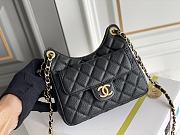 Chanel Hobo Bag Small Black Caviar Size 19 x 17 x 16 cm - 4