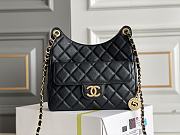 Chanel Hobo Bag Small Black Caviar Size  22.5 x 21.5 x 7 cm - 1