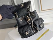Chanel Double Pocket Retro Backpack Black Size 20.5 x 20 x 11.5 cm - 6