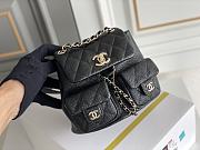 Chanel Double Pocket Retro Backpack Black Size 20.5 x 20 x 11.5 cm - 5