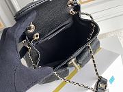 Chanel Double Pocket Retro Backpack Black Size 20.5 x 20 x 11.5 cm - 3