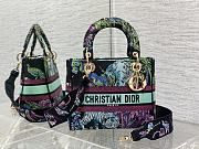 Dior Medium Lady D-Lite Bag Celestial Blue Size 24 cm - 2
