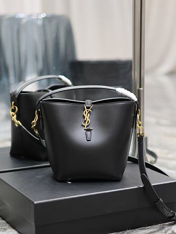 YSL Bucket Bag Small Black Size 17 × 20 × 13 cm