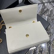 YSL Kate Cream Gold Hardware Bag Size 20 x 13.5 x 5.5 cm - 2