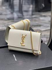 YSL Kate Cream Gold Hardware Bag Size 20 x 13.5 x 5.5 cm - 5