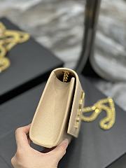 YSL Kate Beige Gold Hardware Bag Size 20 x 13.5 x 5.5 cm - 5