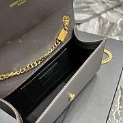 YSL Kate Gray Gold Hardware Bag Size 20 x 13.5 x 5.5 cm - 6