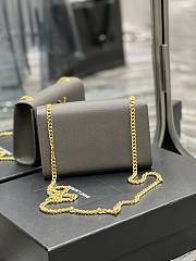 YSL Kate Gray Gold Hardware Bag Size 20 x 13.5 x 5.5 cm - 4