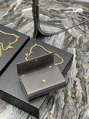 YSL Kate Gray Gold Hardware Bag Size 20 x 13.5 x 5.5 cm - 5
