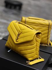 YSL Loulou Small Yellow Bag Size 25 × 17 × 9 cm - 6