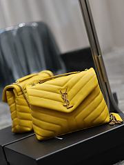 YSL Loulou Small Yellow Bag Size 25 × 17 × 9 cm - 5