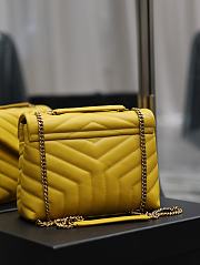 YSL Loulou Small Yellow Bag Size 25 × 17 × 9 cm - 4