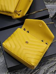 YSL Loulou Small Yellow Bag Size 25 × 17 × 9 cm - 3